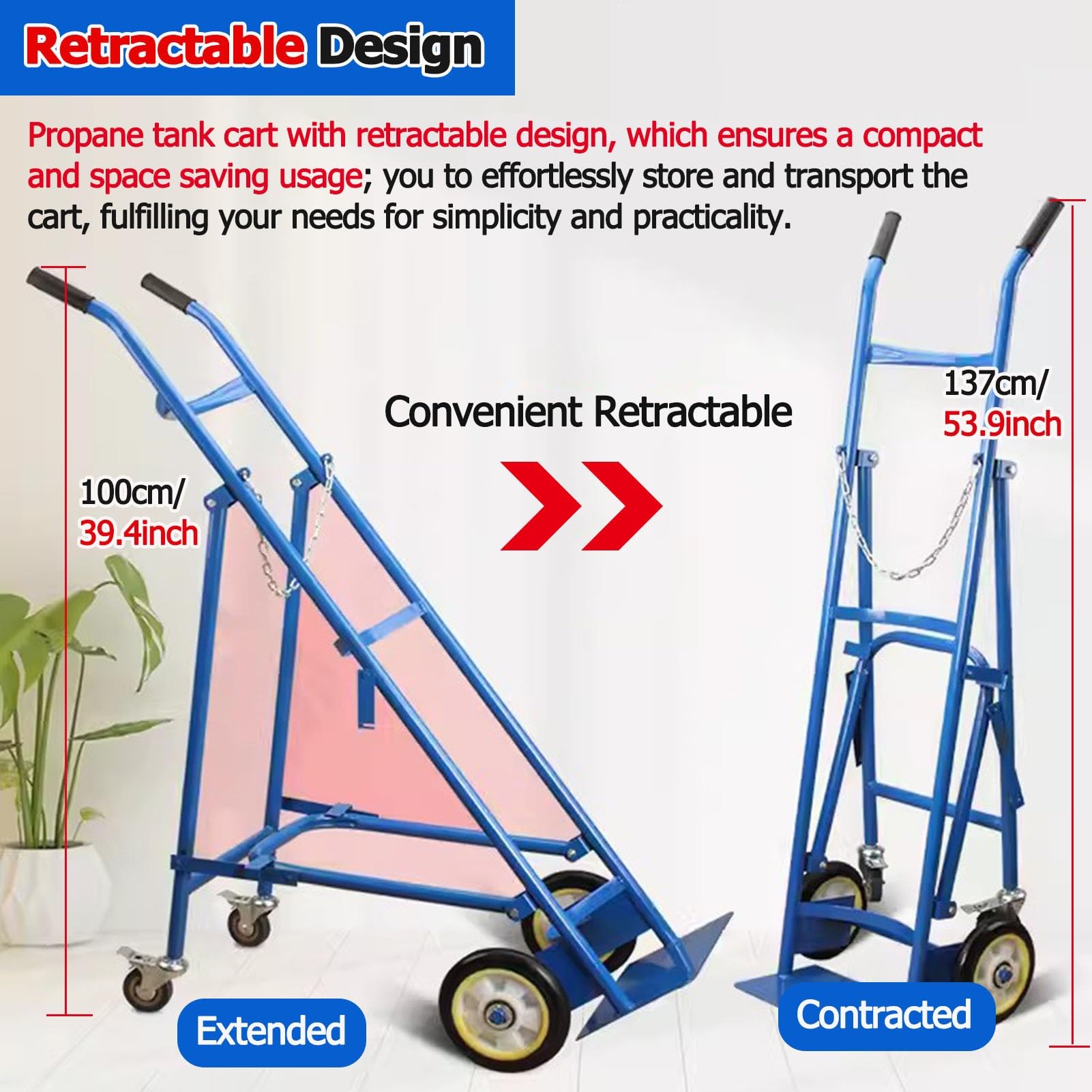 Carrello portatile per bombola di ossigeno con ruote, supporto per serbatoio del gas, robusto ripiano portaoggetti, design non retrattile per uso domestico e medico