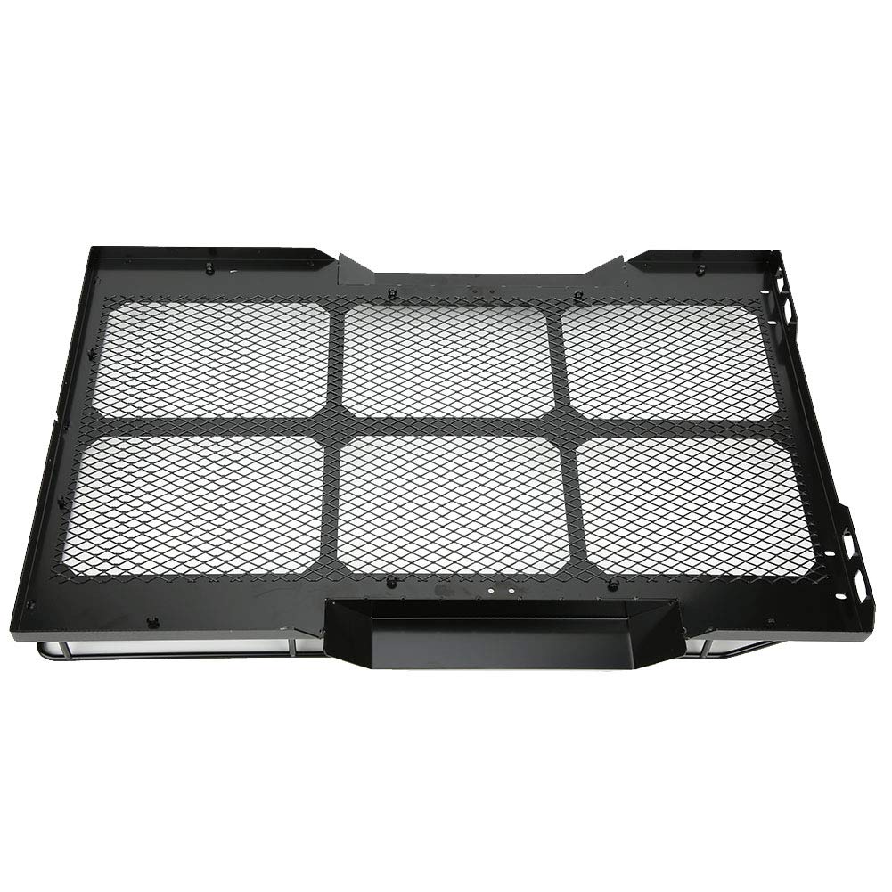 POENVFPO Metalowa Przyczepa Samochodowa RC z 4 Oponami do 1/10 Scx10 D90 | Metalowa Konstrukcja, Trwałe i Antypoślizgowe Opony, Pasuje do Axial Scx10 90046 Cc01, Duża pojemność do Samochodów