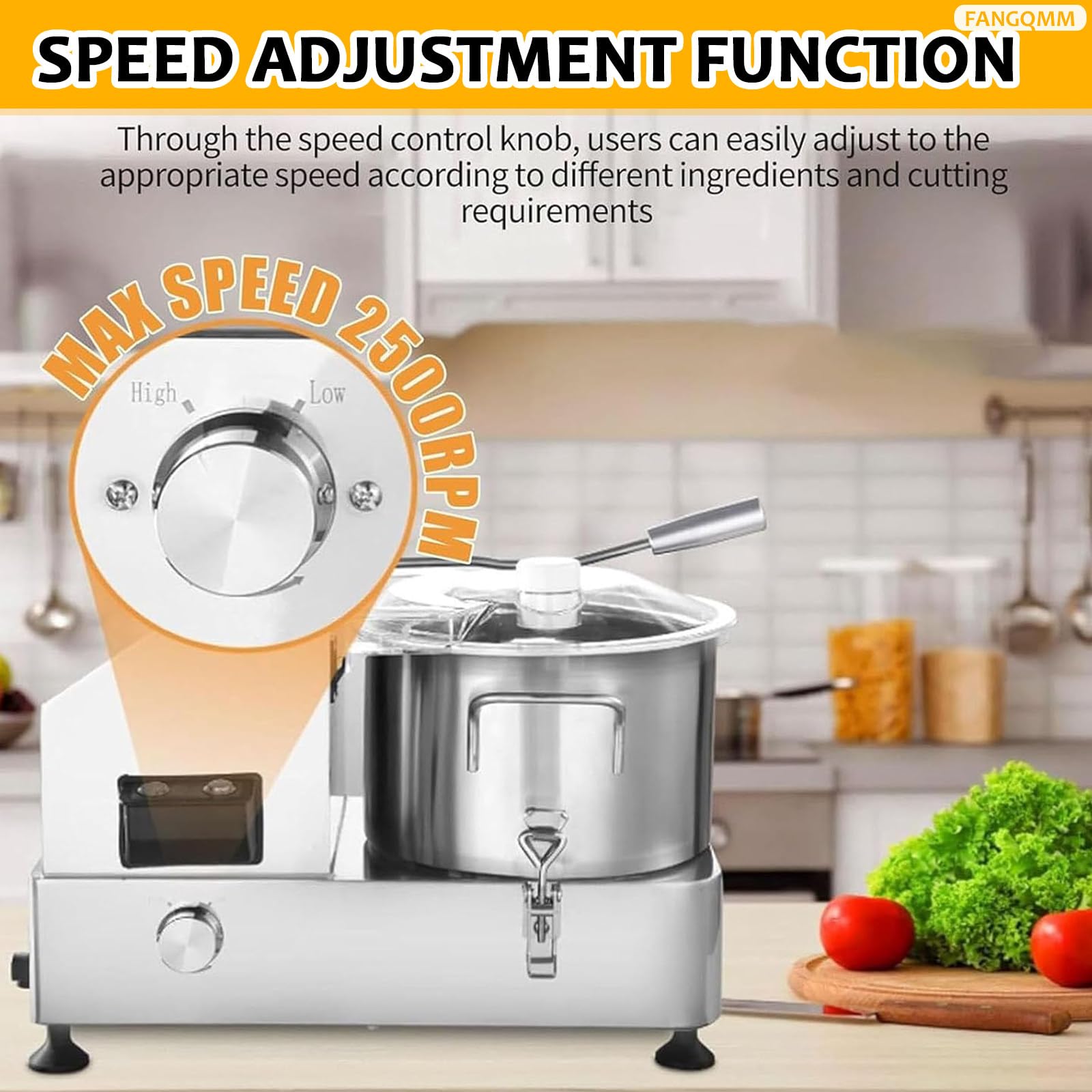Robot Da Cucina Professionale Per Carne E Verdure, Tritacarne Elettrici, Tritatutto Multifunzionale Per, Per, Frutta, Zenzero, Aglio Arachidi(12L)