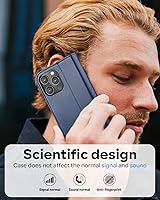 Vista 21 de OCASE Compatible with iPhone 14 Pro Max Wallet Case, PU Leather Flip Folio Case with Card Holders RFID Blocking Stand [Shockproof TPU Inner Shell]