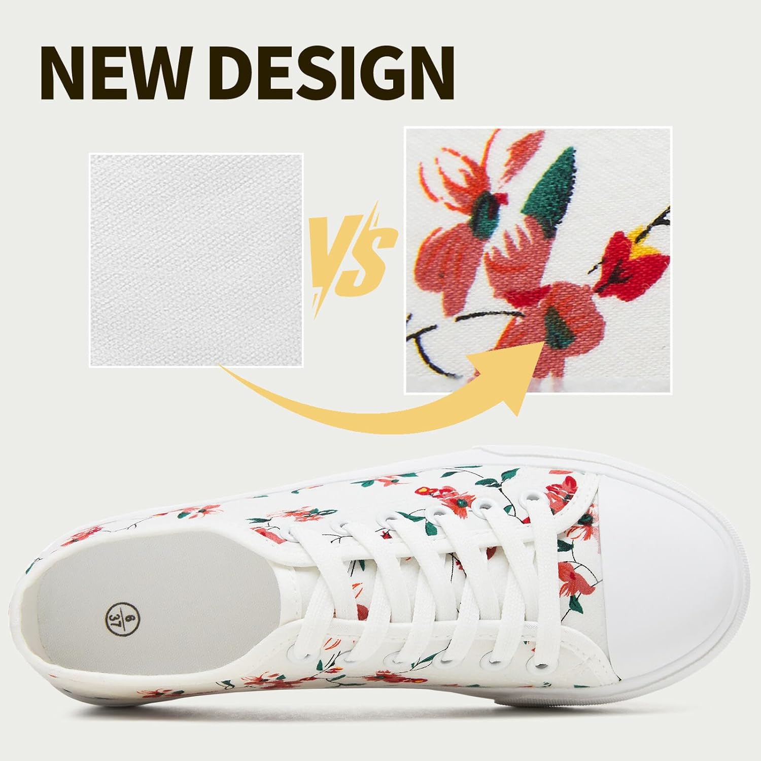 Iarus Womens Canvas Shoes Low top Sneakers for Womens Fashion Casual Shoes Walking Comfortable Shoes - Image 4