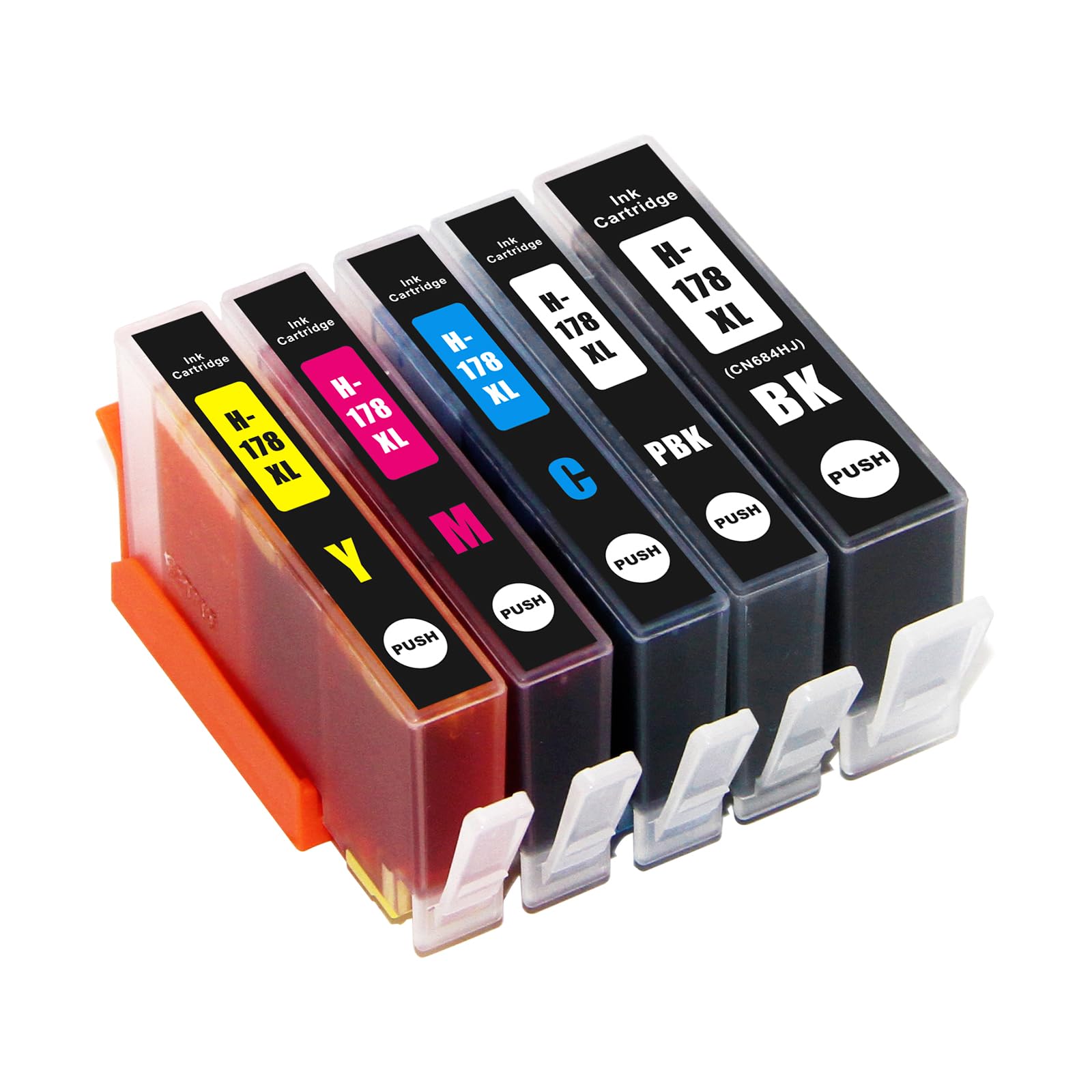 178XL Ink Cartridge for HP 178 XL for HP C6380 C6300 C5300 C5383 C5380 C6383 D5460 D5400 D5463 5510 5511 5512 5514 5515 5520 (1B 1PB 1C 1M 1Y)