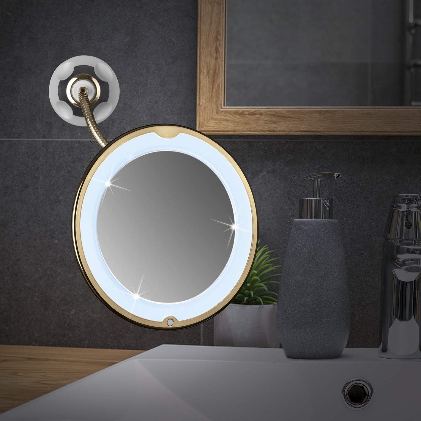 GNTM LED Cosmetic Mirror - in use