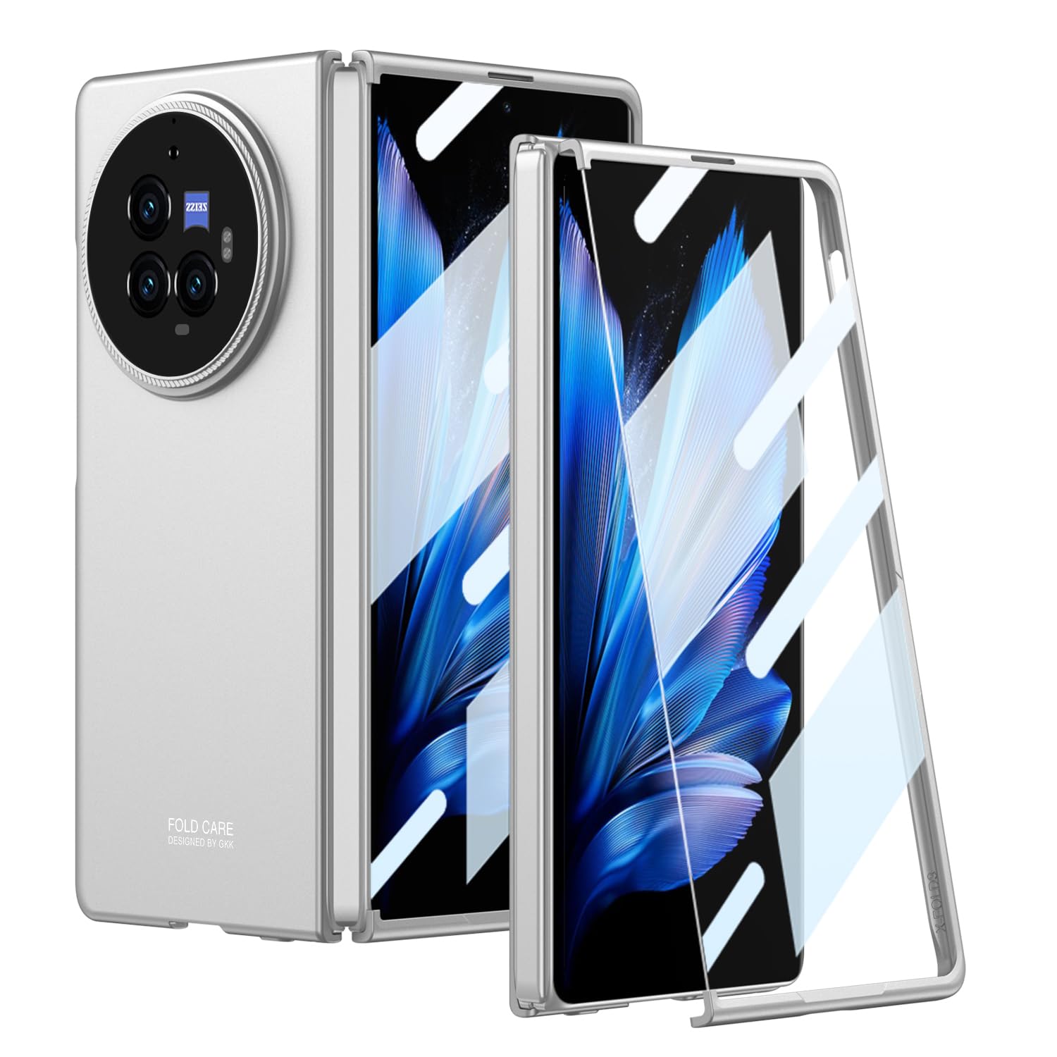 Kapa Ultra Thin Back Case for Vivo X Fold 3 PRO | Full Body Protection Hard Back Cover, Silver (B0D8JJ9D4Q) Amazon Price History, Amazon Price Tracker