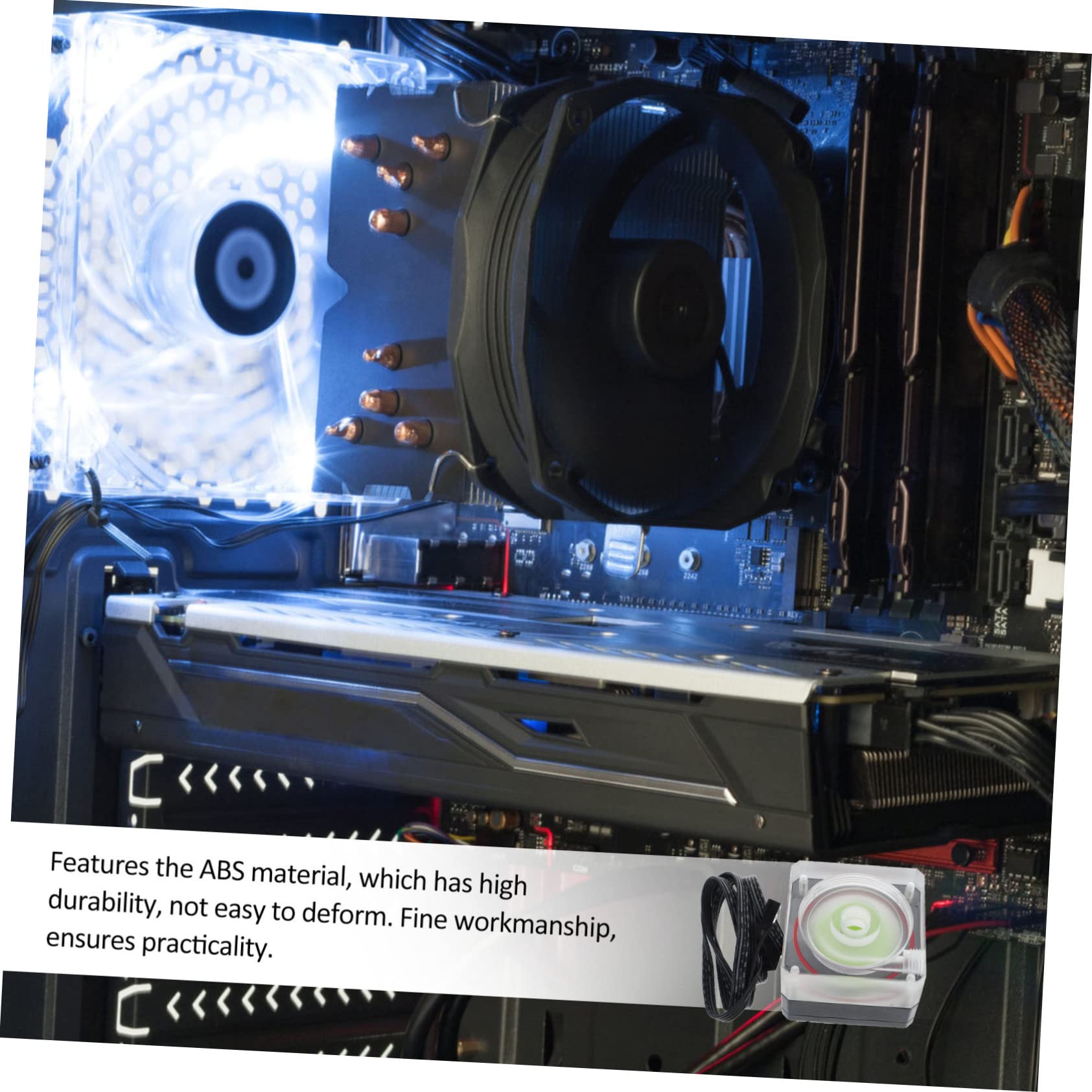 Artibetter Kit Raffreddamento Liquido Cpu Con Pompa Dissipatore Compatto Per Computer Design Professionale e Facile Installazione Per Appassionati