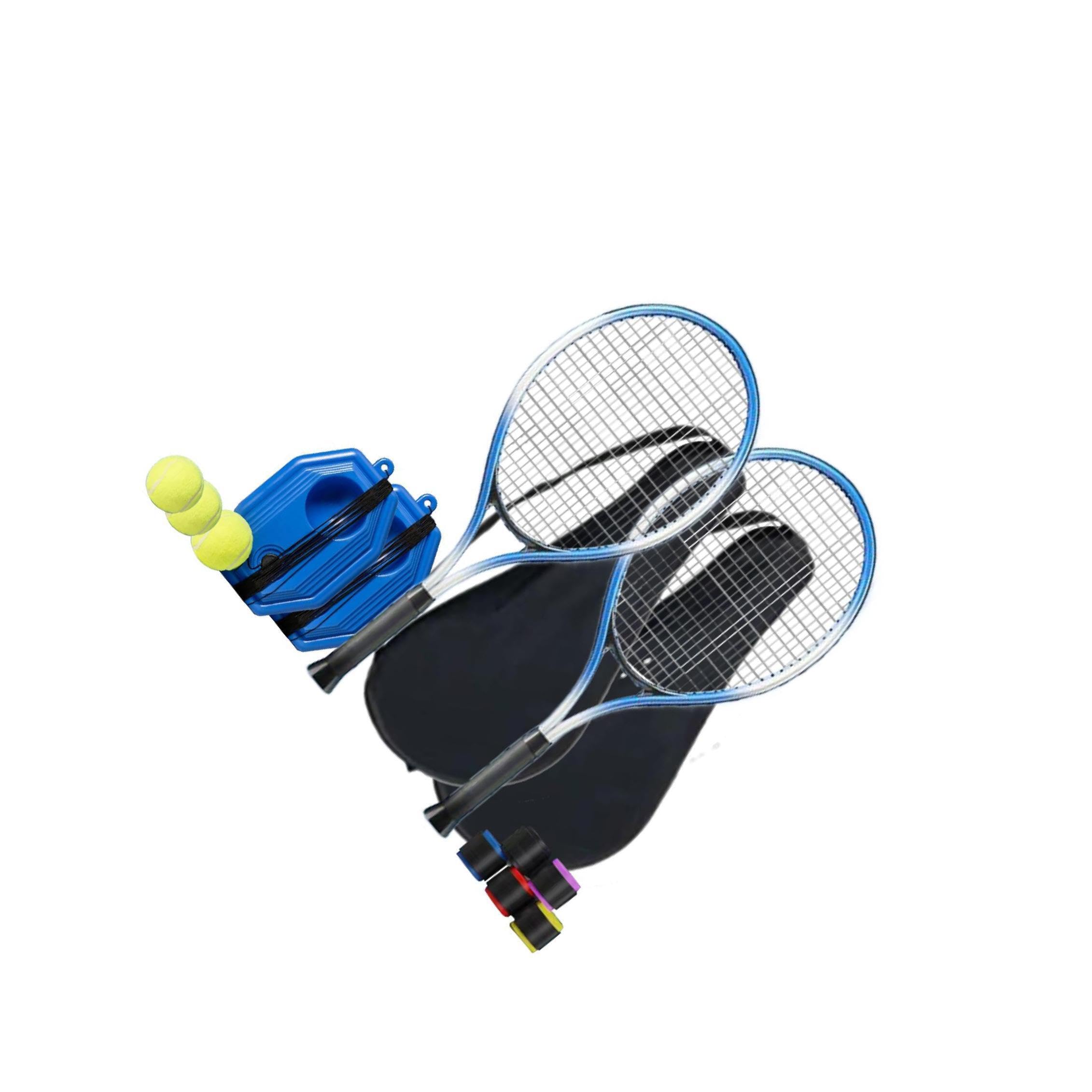 Attrezzatura da Tennis Leggera per l'allenamento autonomo con Palline da Racchetta da Tennis progettate per Principianti. Il Set per l'allenamento da Presenta Materiali
