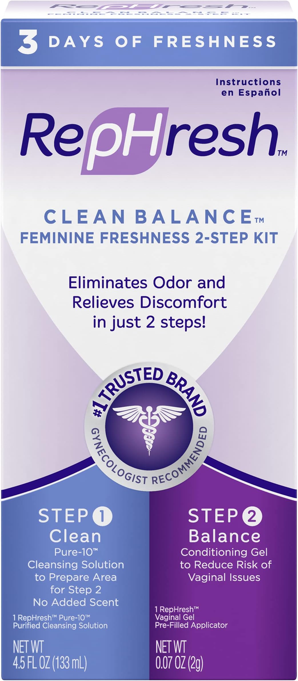 Rephresh Fem Cln Bal Fres Size 1ct Rephresh Feminine Clean Balance Kit