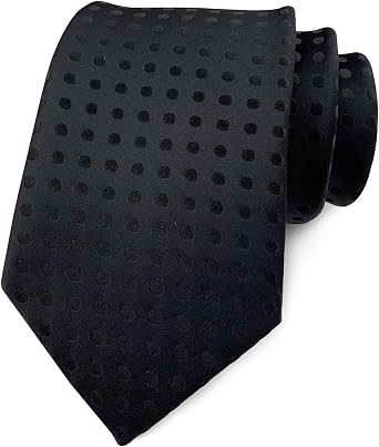 Secdtie Mens Polka Dot Silk Ties Jacquard Woven for Wedding Party Business