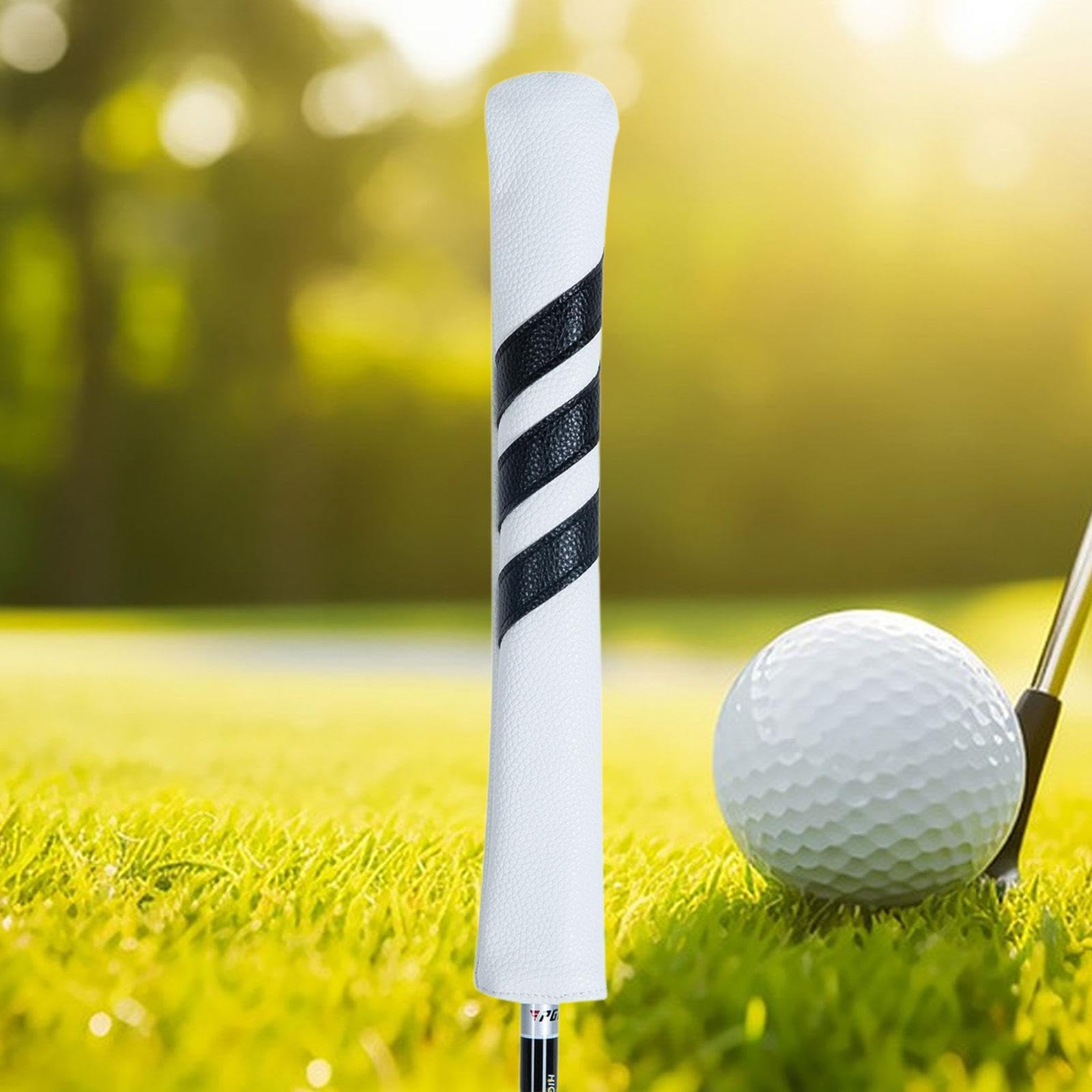 Alignment Sticks Cover Golf Schläger Alignment Sticks Hülle Kopfschutz PU Material Trainingsstäbe Übungshelfer Halter Elegantes Design Passend für