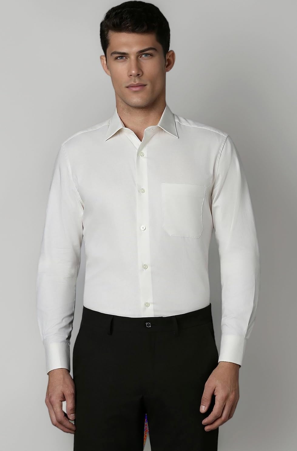 Louis Philippe Men's Cotton Slim Fit Shirt