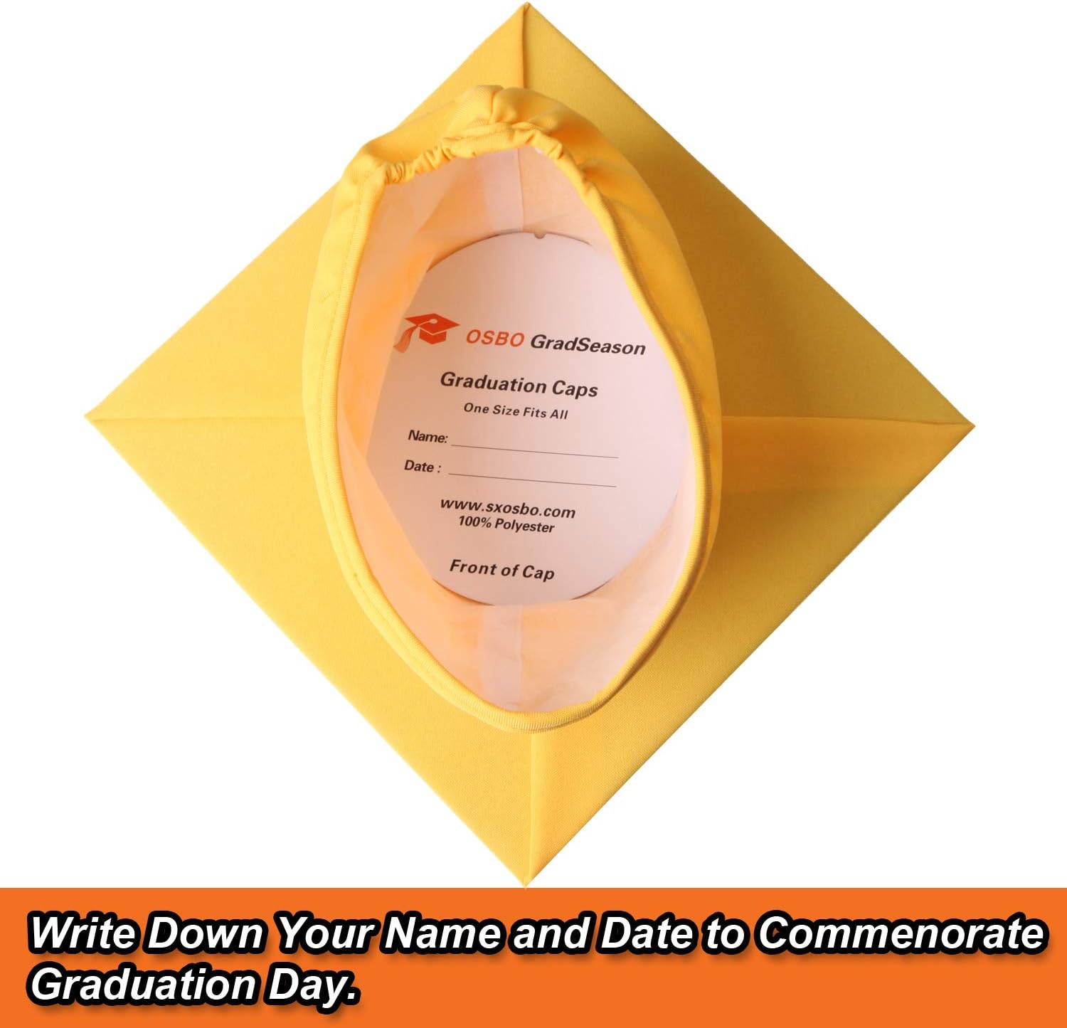 OSBO GradSeason Unisex Matte Adult Graduation Gown Cap Tassel Set 2025 - Image 5