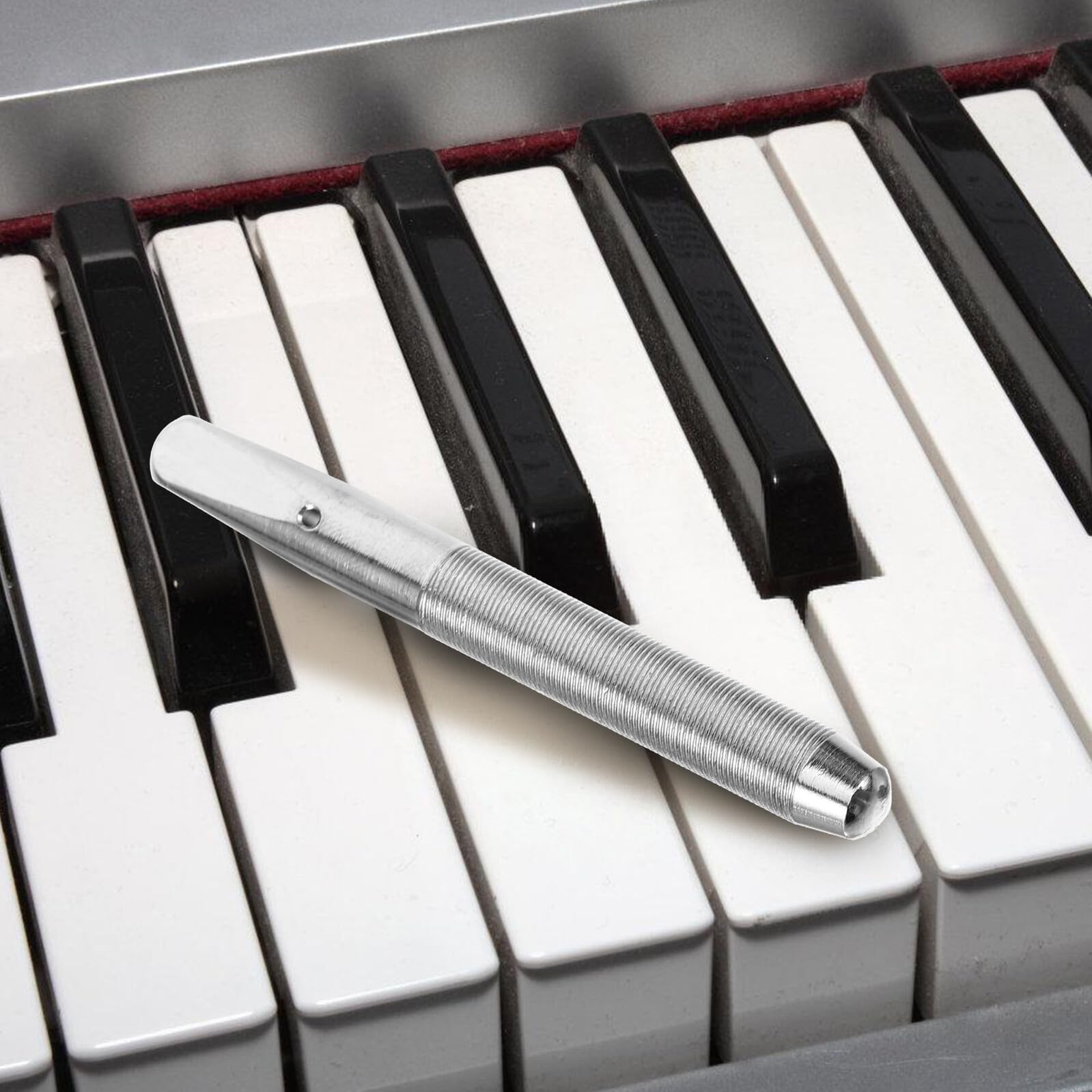 Mipcase Cheville D'accordage de Piano pour Réglage Précis en Alliage de Zinc Argenté Kit 10 Pièces Entretien et Réparation de Cordes, pour Maintenance de Piano