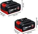 Bosch PRO 18V System Combo-Kit: GSR 18V-65, GDX 18V-285, GKS 18V-57, GOP 18V-34, GST 18V-125 S, 2x GBA 5.0Ah, GAL 12V-18V-80, L-BAG - 8