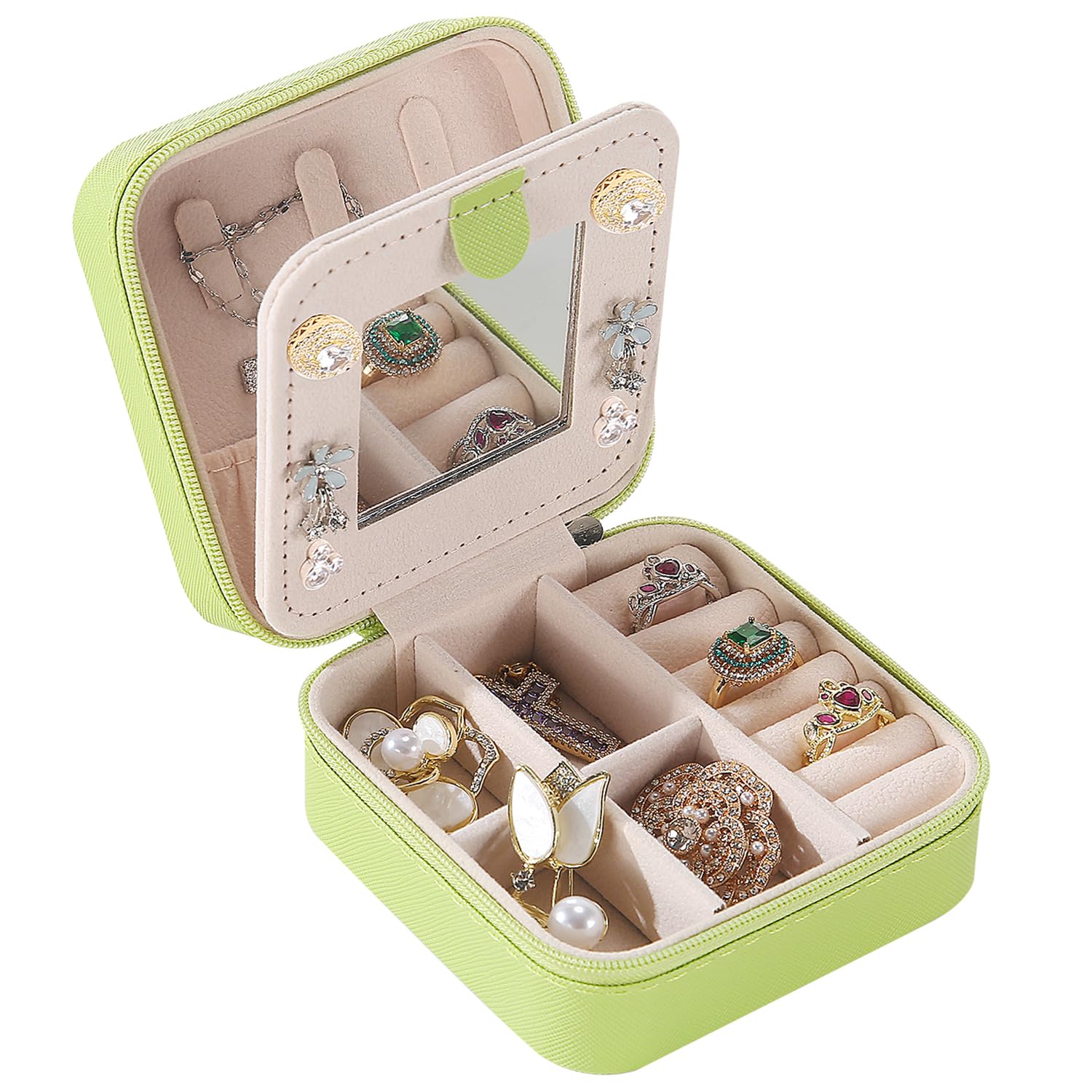 KElofoN Travel jewelry case Travel jewelry box Travel Jewelry Organizer Small Jewelry Organizer Box Gift for Girls Women