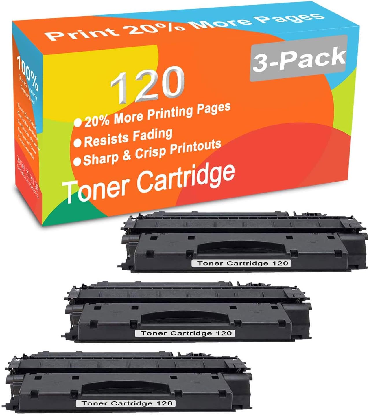 3Pack (Black) Compatible ImageCLASS D1320 D1350 D1370 i