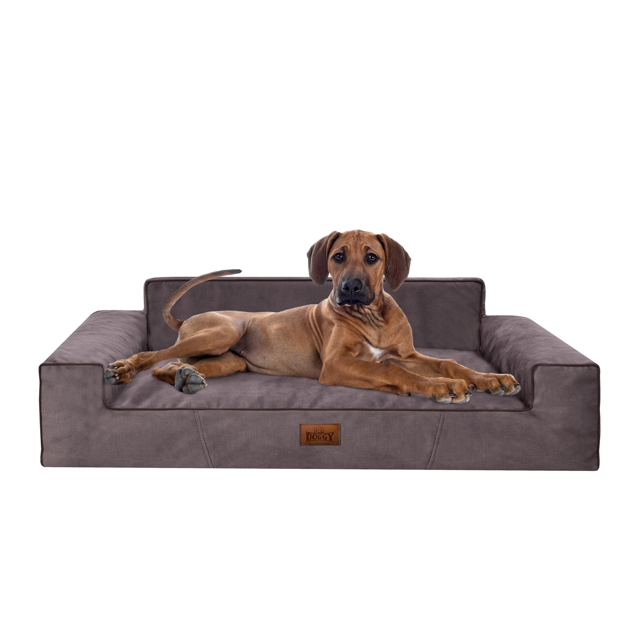 Cuccia morbida per cani, letto per animali domestici, colore: marrone, 78 x 53 cm