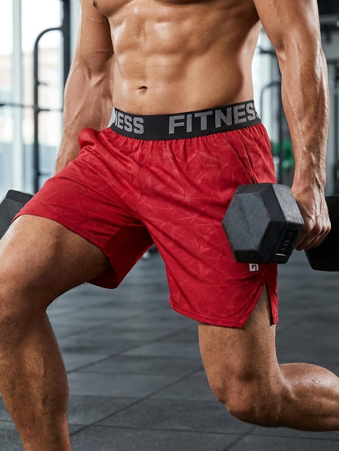 5 Pack Mens Basketball Shorts with Zipper Pockets, 9 Inch Mesh Athletic Gym Running Shorts Quick Dry
