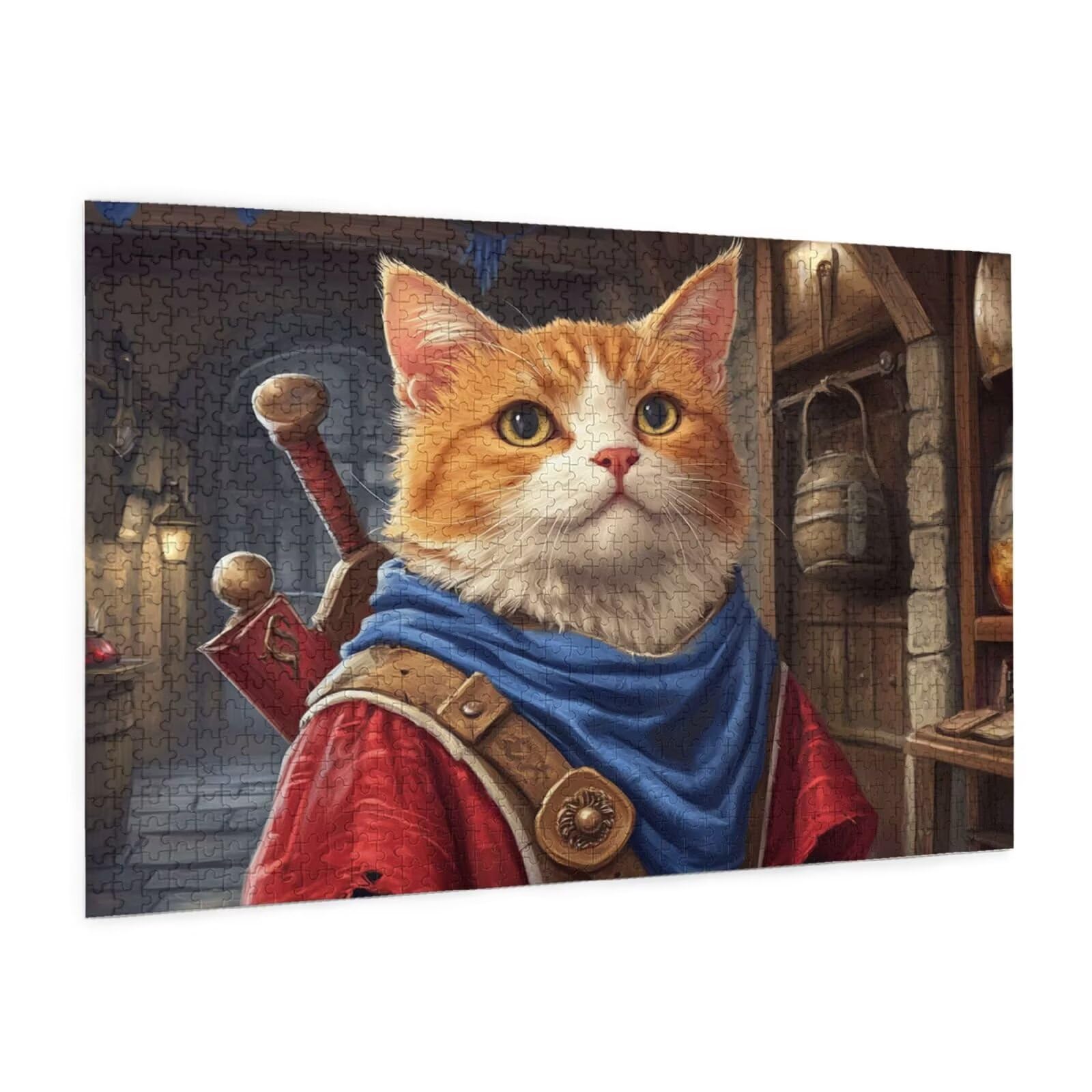 Puzzle kot, 3000 elementów, Anime puzzle dla dorosłych, z pudełkiem na prezent, duże drewniane puzzle dla dorosłych, gra zręcznościowa dla całej rodziny, prezenty dla kobiet, 81 x 122 cm, 2080y