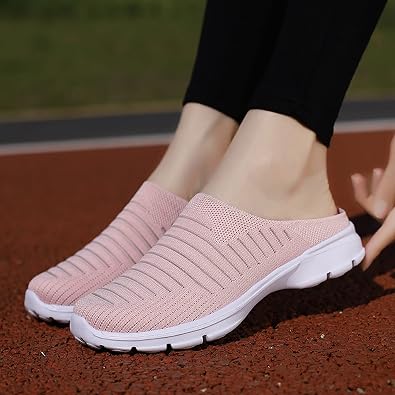 Womens Mules Clog Slippers Breathable Slip-on Casual Loafers Comfort Garden Sandals Indoor Outdoor Ladies Mules Slippers Beach Sandals Backless Shoes