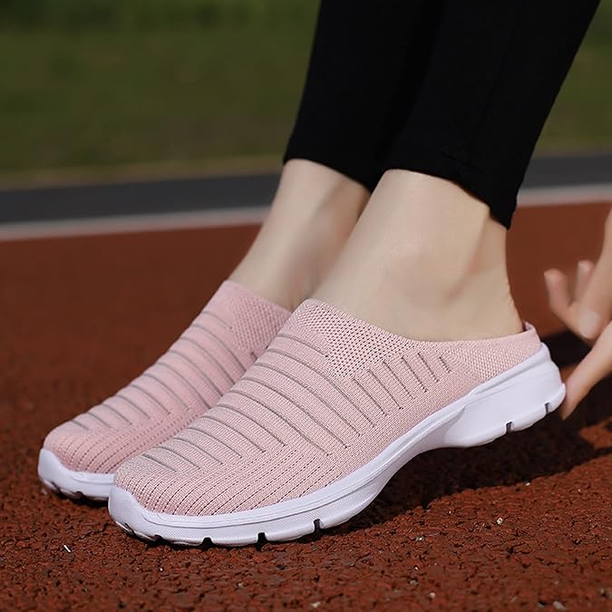 Womens Mules Clog Slippers Breathable Slip-on Casual Loafers Comfort Garden Sandals Indoor Outdoor Ladies Mules Slippers Beach Sandals Backless Shoes