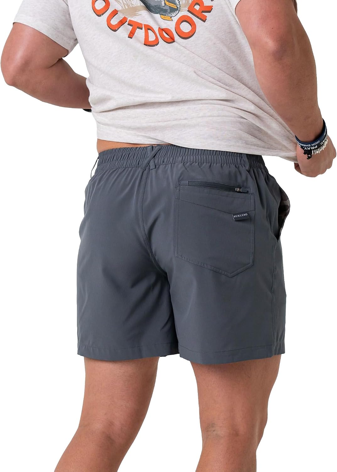 Burlebo Men’s Everyday Shorts – Lightweight Casual Shorts with Stretch Fabric and Functional Pockets image 2