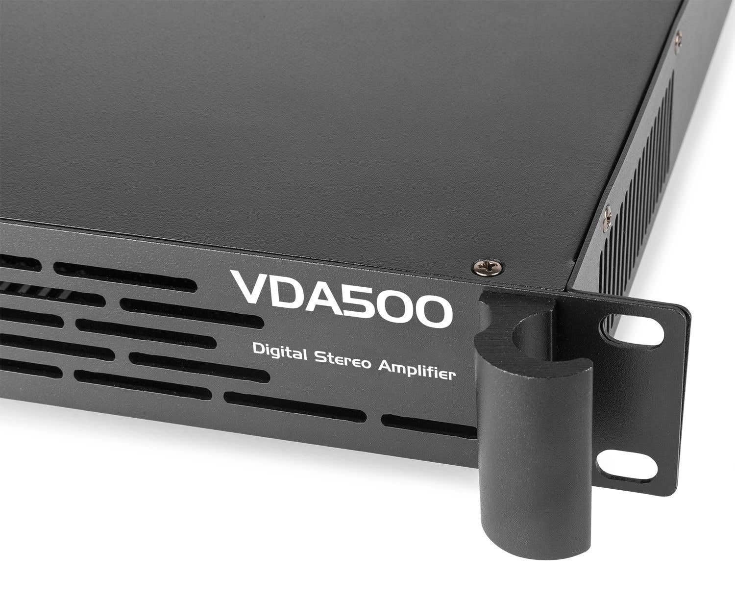 Versterker - Vonyx VDA500 stereo versterker 2x 250W - Klasse-D - 500W - Zwart