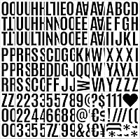 Vista 7 de 24 hojas de 5 cm de letras autoadhesivas en vinilo, letras mayúsculas adhesivas, pegatinas del alfabeto, número 318, letras autoadhesivas, pegatinas