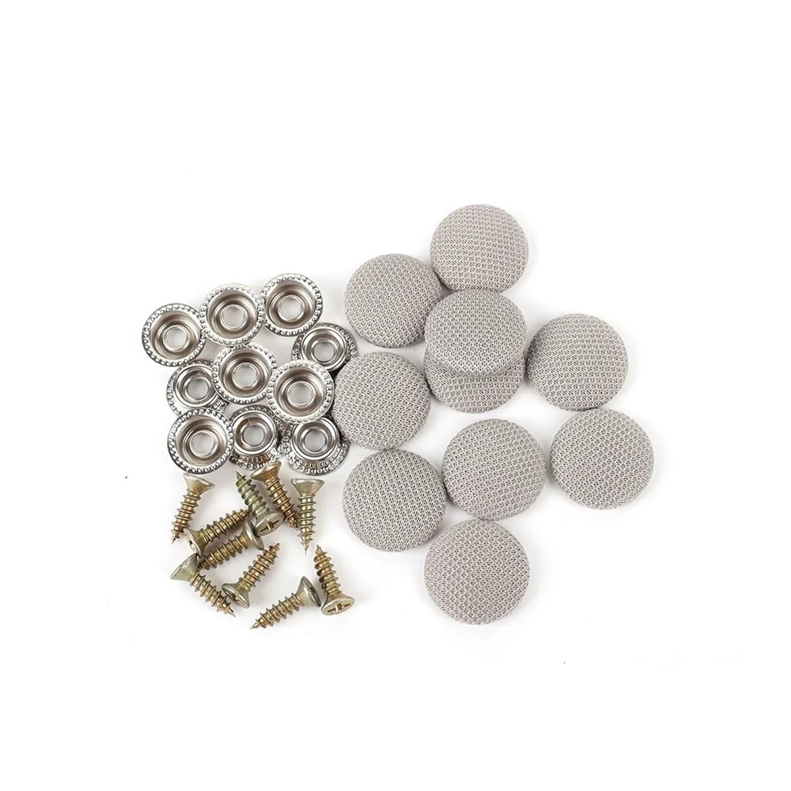 KXFVYNE Car Ceiling Buckles Fixing Clips Auto Interior Roof Screw Headliner Fabric Rivets Retainer Buckle Fastener(10pcs Grey)