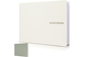 Elegant Linen Wedding Guest Book - Capture Moments and Preserve Memories