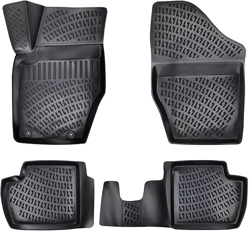 Ehiltek - Tapetes para Peugeot 308 2008-2013 para todo tipo de clima, durabilidad, resistentes al agua, alfombrillas de primera y segunda fila, 3D,