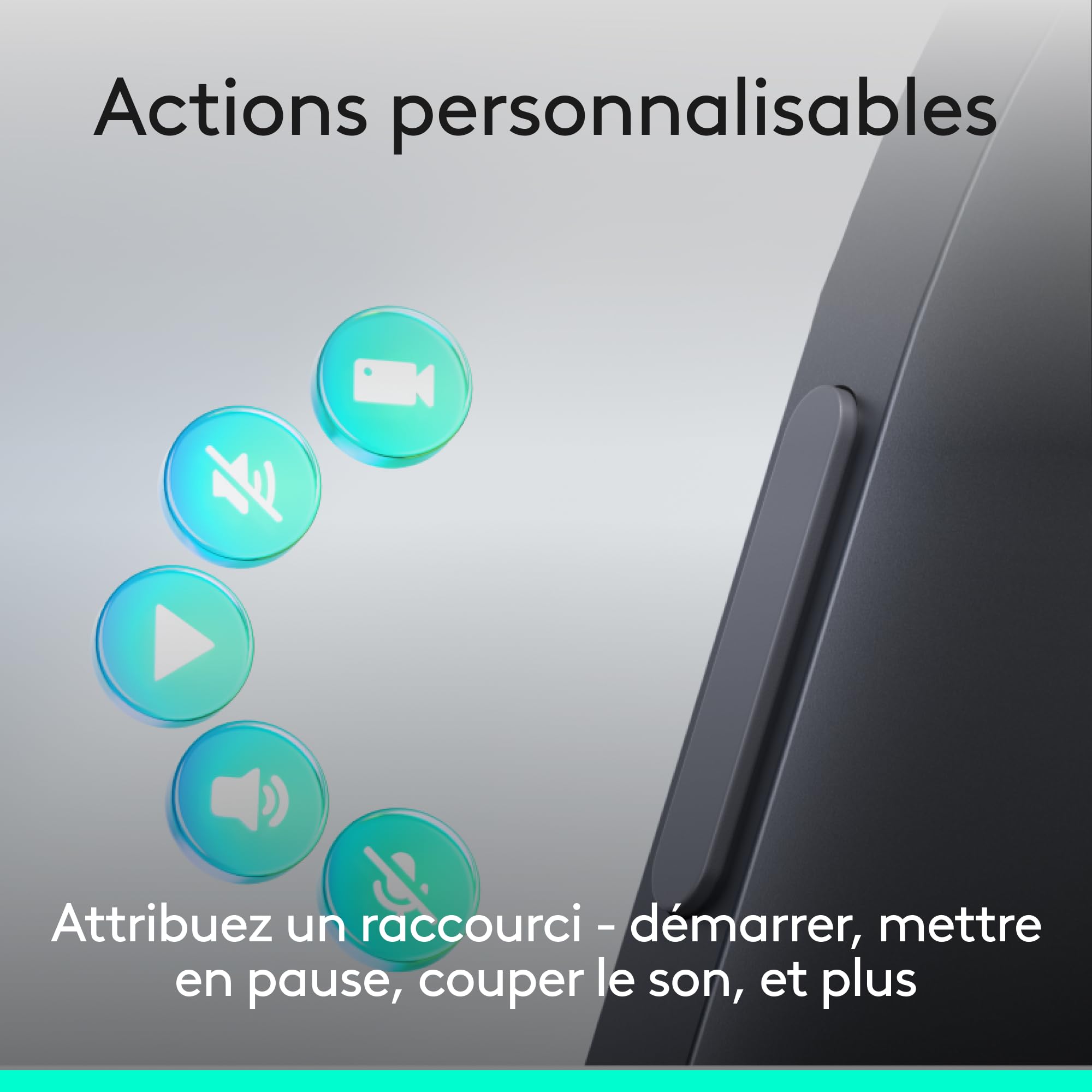 Logitech Spotlight 2 télécommande de présentation sans fil avec retour haptique, pointeur laser Bluetooth USB-C Noir