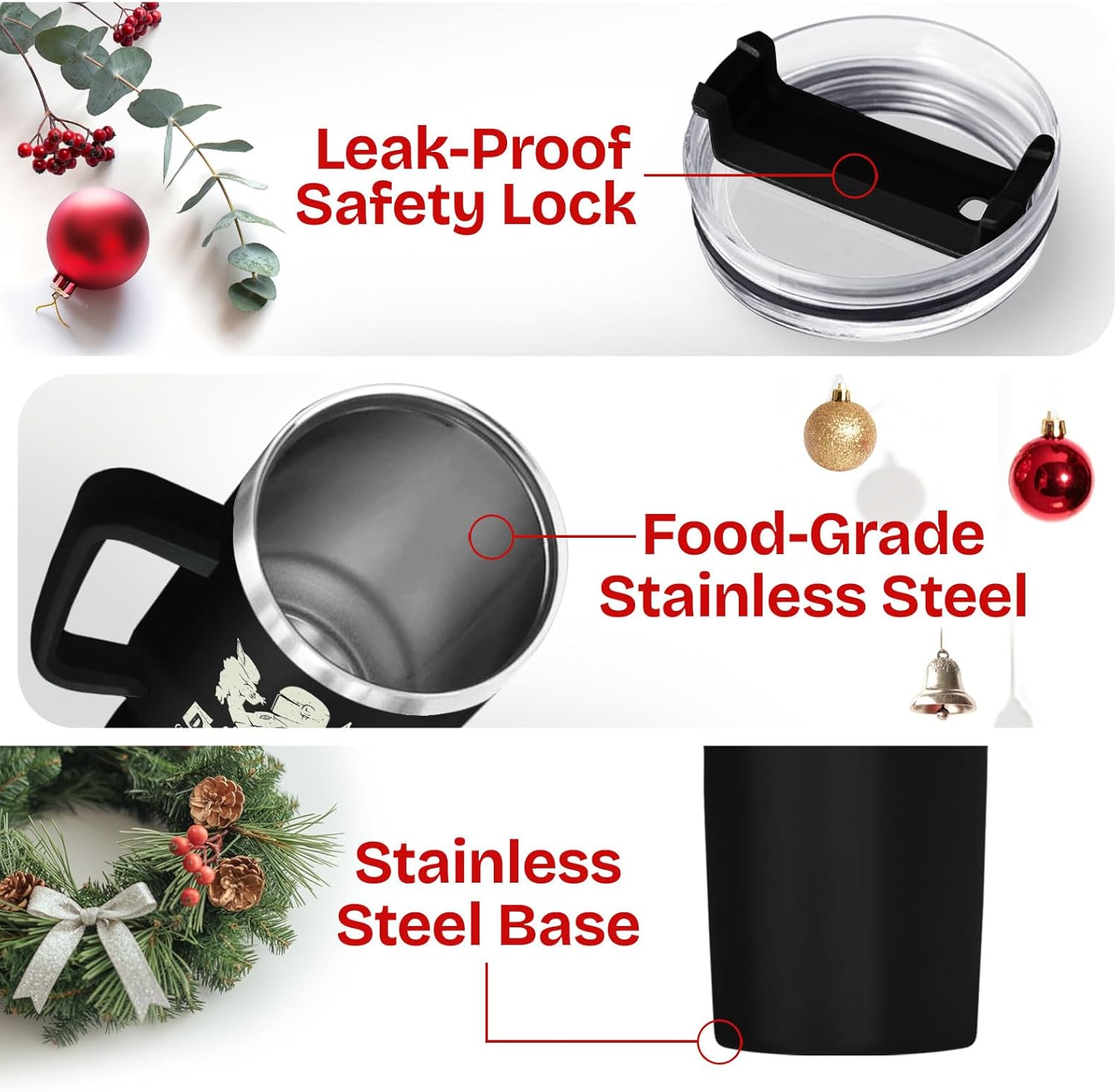 34HD Dadalorian Dad Tumbler 40oz with Handle Lid and Straw, Funny Daddy Galactic Nutrition Facts Gift, Black Stainless Steel Insulated Cup for Men, Space Theme Father’s Day Birthday Present - Image 4