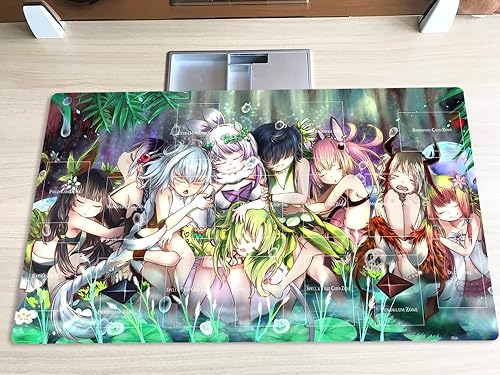 Alfombra de juego Mlikemat Traptrix Deck TCG CCG OCG Trading Card Game Mat con zonas + bolsa gratis (ZD039-869-A)