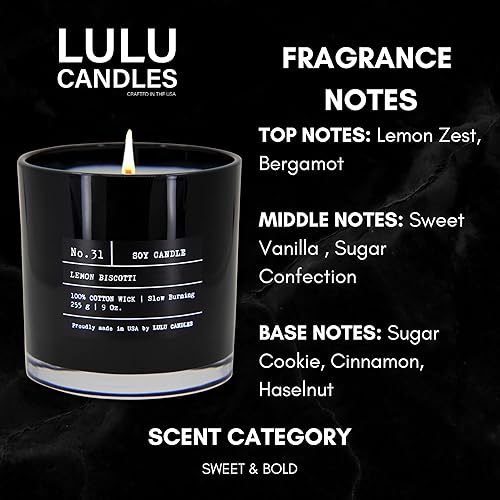 Miniatura 171 de Lulu Candles Lino fresco Vela perfumada en tarro de soja de lujo Vertida a mano en los Estados Unidos Altamente perfumada y duradera