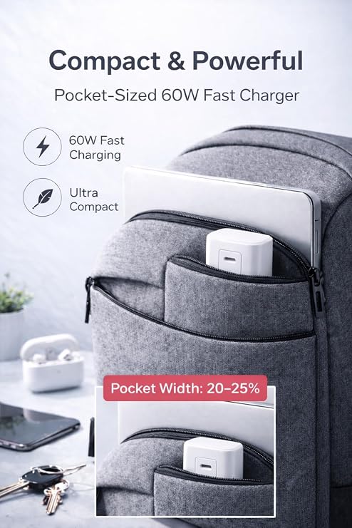 60W USB C Plug Super Fast Charging Charger For Samsung Galaxy S26 Ultra/S26