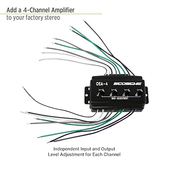 Scosche Oea4 4-Channel Adjustable Factory Amplifier Interface