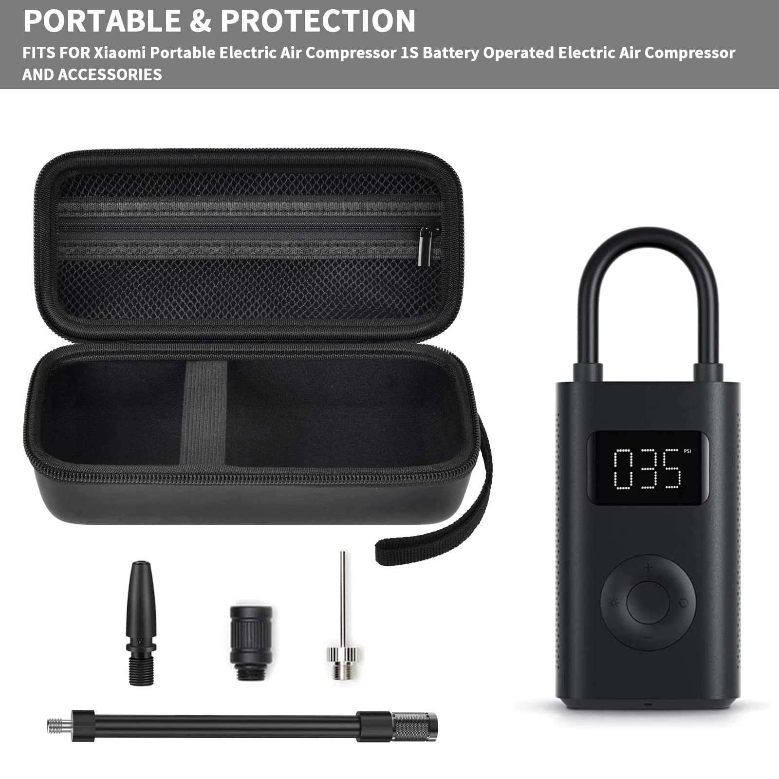 YIHAOBOX Étui rigide pour Xiaomi pour Mi 1S Pompe Sac pour Xiaomi Portable Compresseur D'air électrique 1S Mobile Compresseur D'air Accessoires Sac à YIHAOBOX Étui rigide pour Xiaomi pour Mi 1S Pompe Sac pour Xiaomi Portable Compresseur D'air électrique 1S Mobile Compresseur D'air Accessoires Sac à