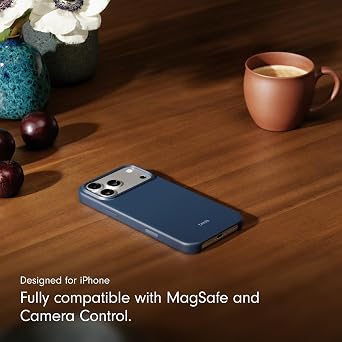 Beats iPhone 17 Pro Max Case with MagSafe & Camera Control, Matte Finish, Microfibre Lining – Bedrock Blue