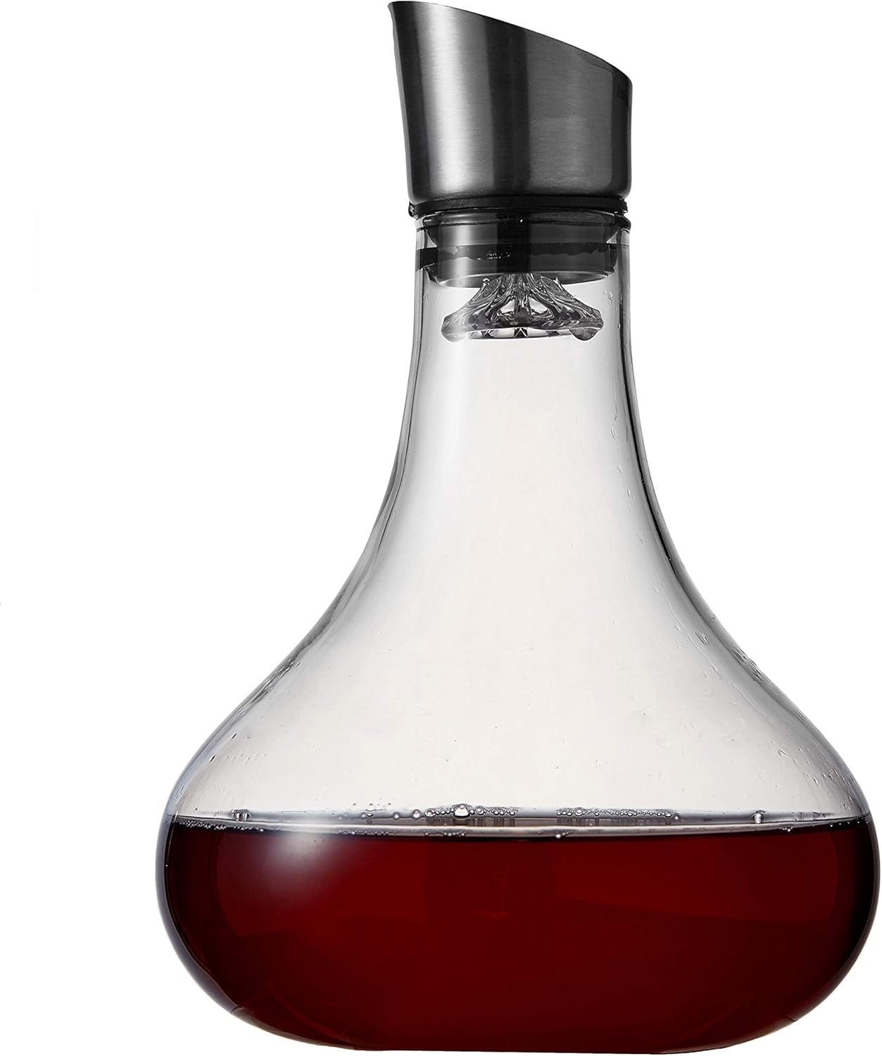 🔥 Cashback up to 70% Eravino Wine Decanter Aerating Carafe with Lid 100% Hand Blown Crystal Glass Decanter Wine breather - Excellent Gift For Wine Drinkers