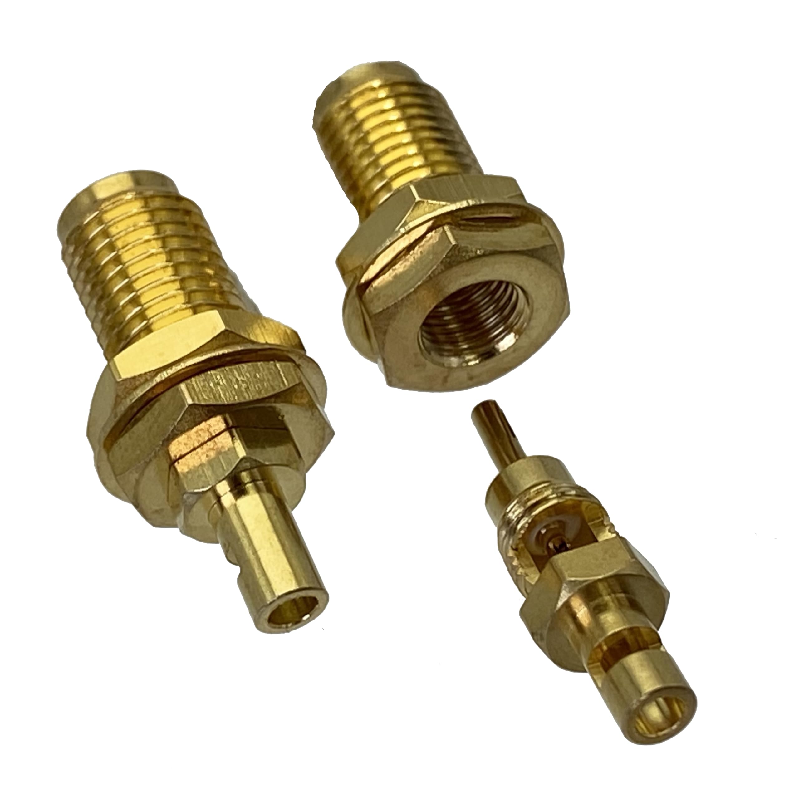 Connector SMA Female Jack nut Bulkhead Solder for 1.13mm Cable Wire Terminals