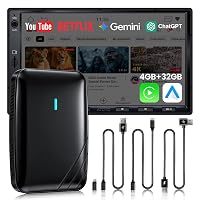 Adattatore CarPlay Wireless Android Auto, 4GB+32GB AI Box 3 in 1 per Cavo OEM CP/AA