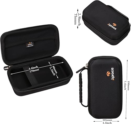 Miniatura 6 de Aproca Estuche de viaje de almacenamiento duro para BESTEK Adaptador de viaje universal 220V a 110V convertidor de voltaje (negro)