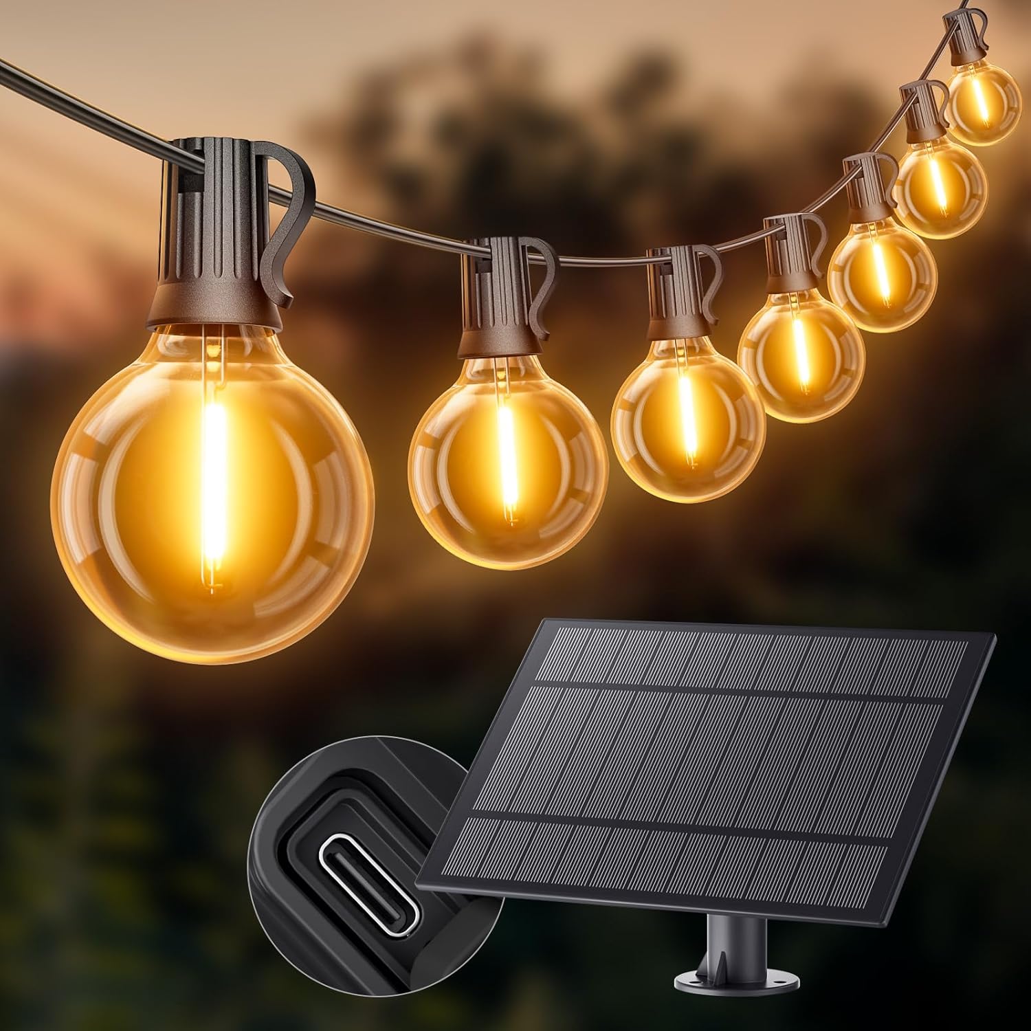Stilvolle Solar Led Lichterkette Bild