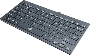 SR Mini Keyboard Wired Thin portable 78 Keys Usb Multimedia Small for Pc Computer Laptop