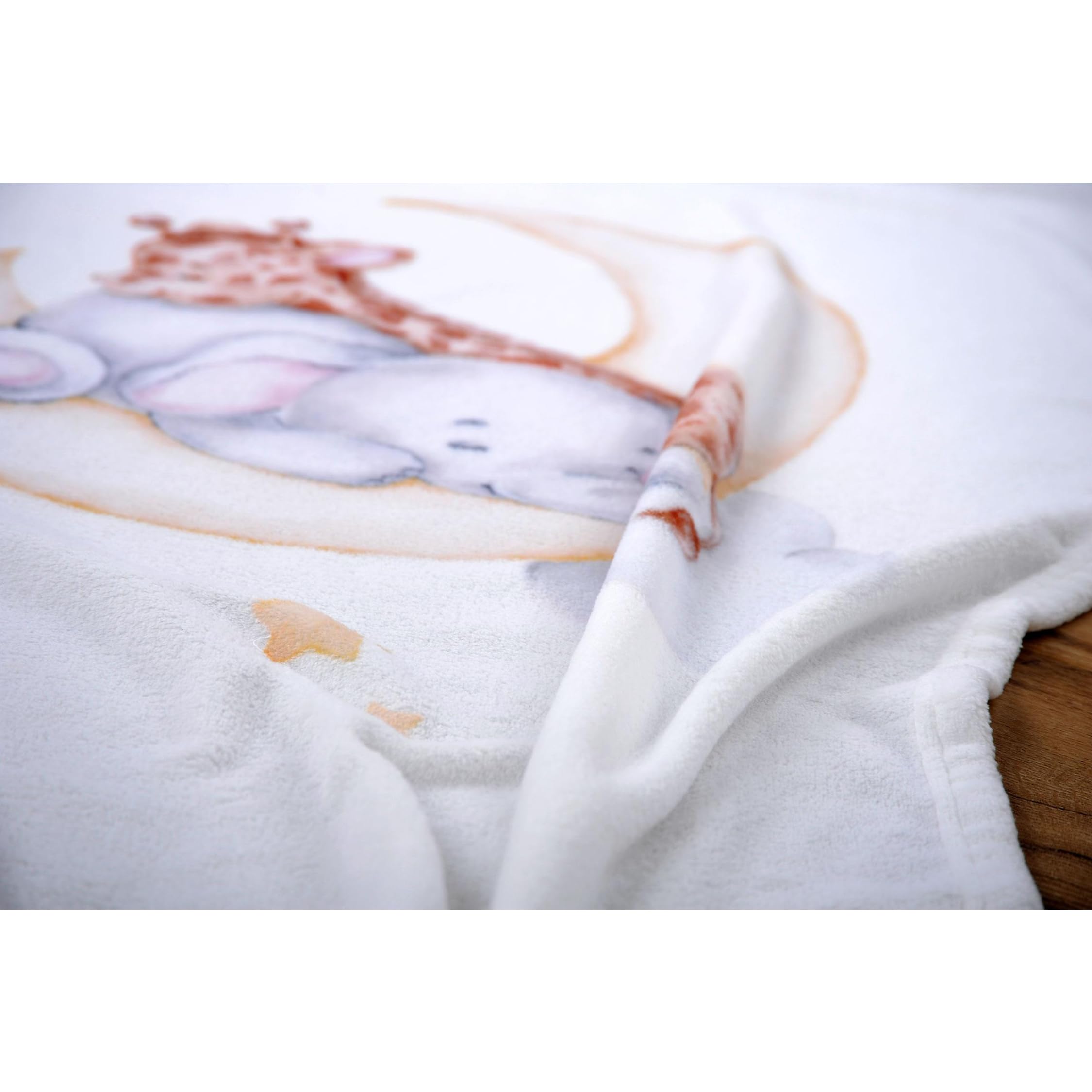 Herding Copertina in Pile Microfibra per Bebè Sleeping on the Moon, 75 x 100 cm, 100% Poliestere