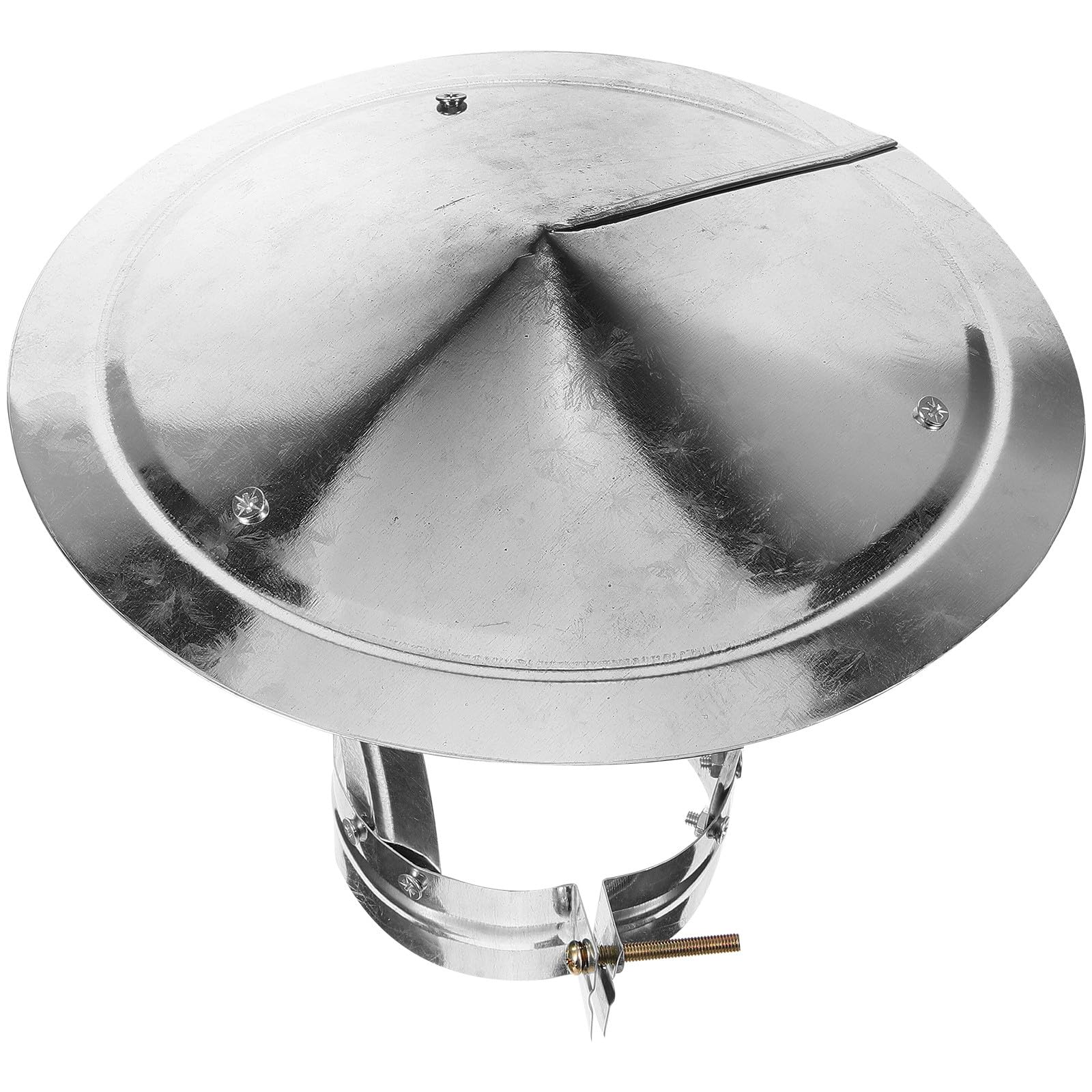 KGLHJDY Angoily Chimney Cap Rain Cover 10cm Iron Windproof Flue Protector for Outdoor Stove Vent Pipe Chimney Vent Cover Roof Caps