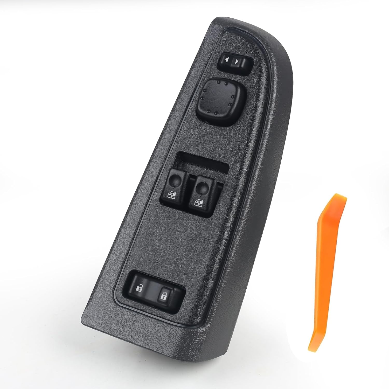 15883318 Front Driver Side Door Lock & Window Power Switch Assembly with Black Bezel for 2003-2007 Chevrolet Silverado, 2003-2007 GMC Sierra, Replaces 920-023 DWS-226
