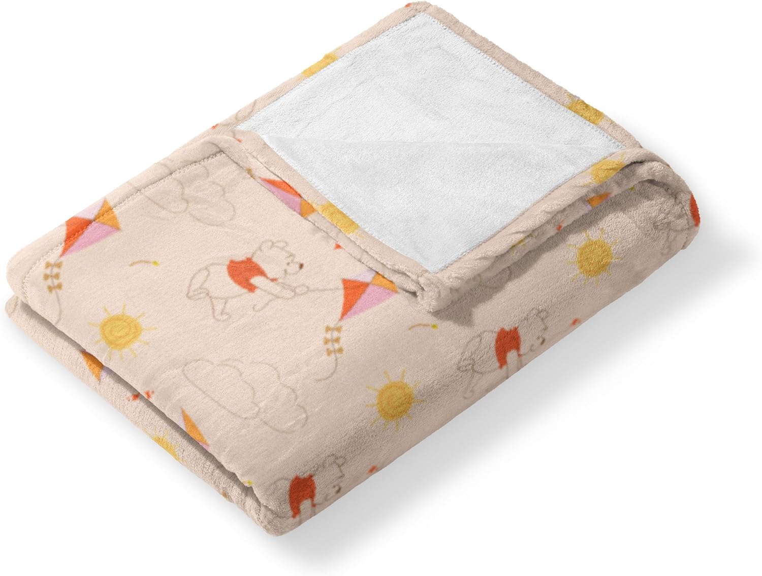 Northwest Winnie The Pooh Kite Adventure Silk Touch Throw Blanket 50x60 Inches