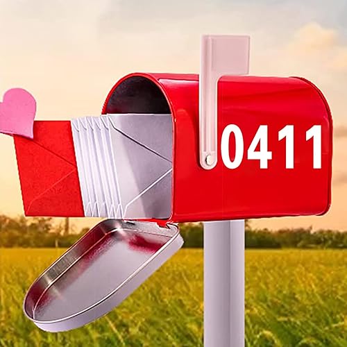 Miniatura 7 de 120 calcomanías reflectantes de números y letras para buzón, 3 pulgadas, autoadhesivas, para correo electrónico, para correo electrónico,