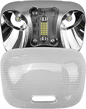 F37Z-13776-B LED Cab Map Lamp Assembly with Cover Fit for Ford Ranger 1993-2004, Interior Roof Headliner Dome Map Light Lamp Ceiling Overhead Reading Lights Replace F37Z13776B F67Z-13783-AA F67Z13783A